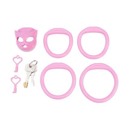 Xscockcage| Venice Cat Mask Micro Chastity Cage