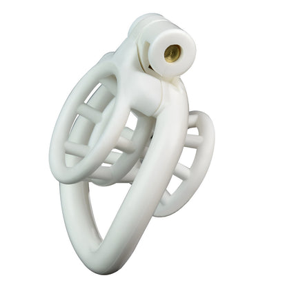 Xscockcage| 3D Printed Fish Trap White Inverted Chastity Cage