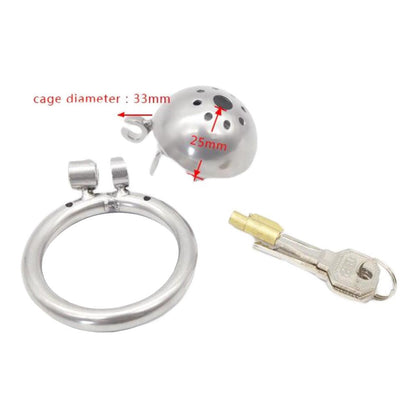 Metal Helmet Classic Chastity Cage