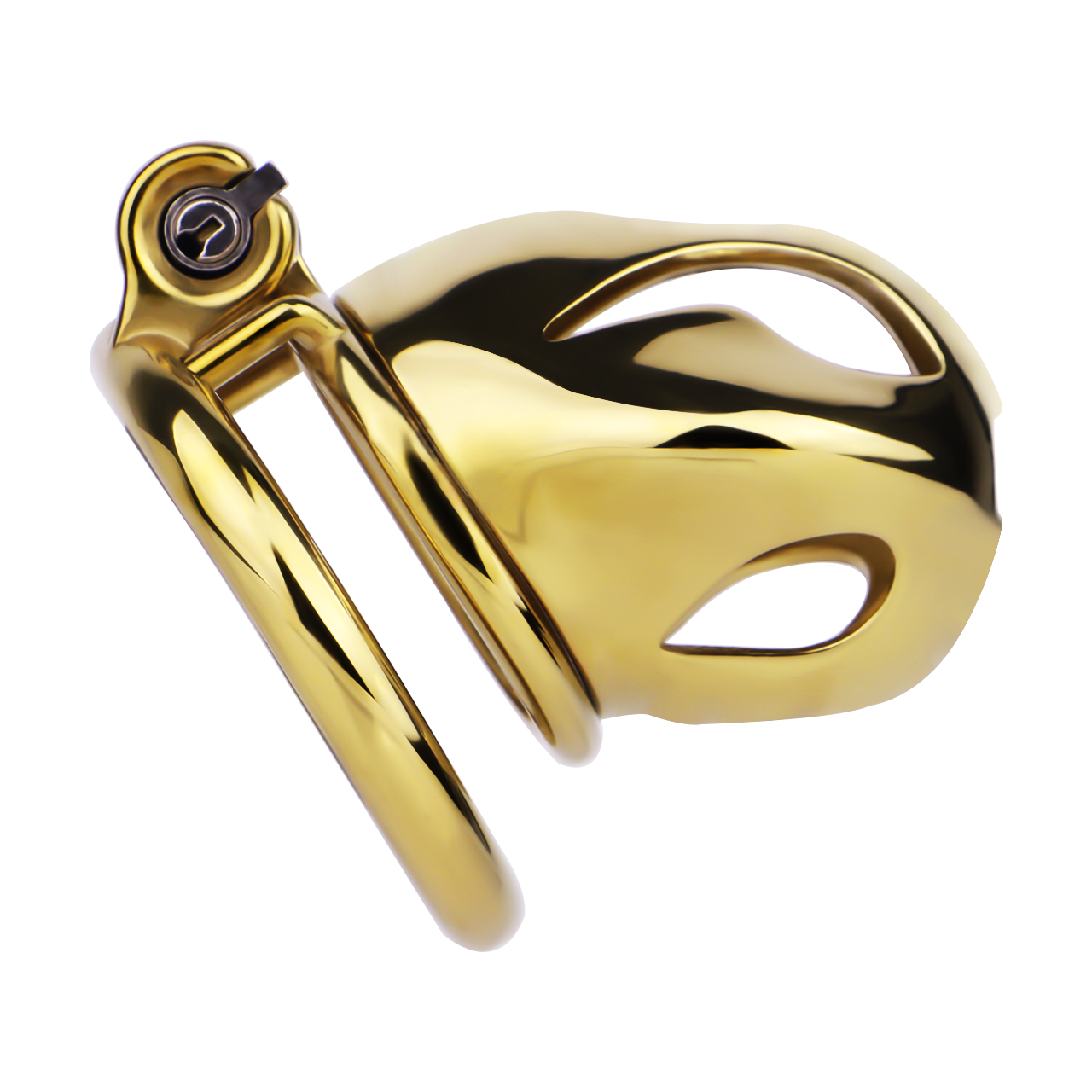 Xscockcage| Golden COBRA Integrated Metal Chastity Cage