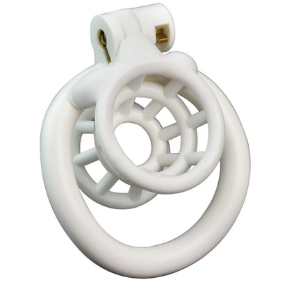 Xscockcage| 3D Printed Fish Trap White Inverted Chastity Cage