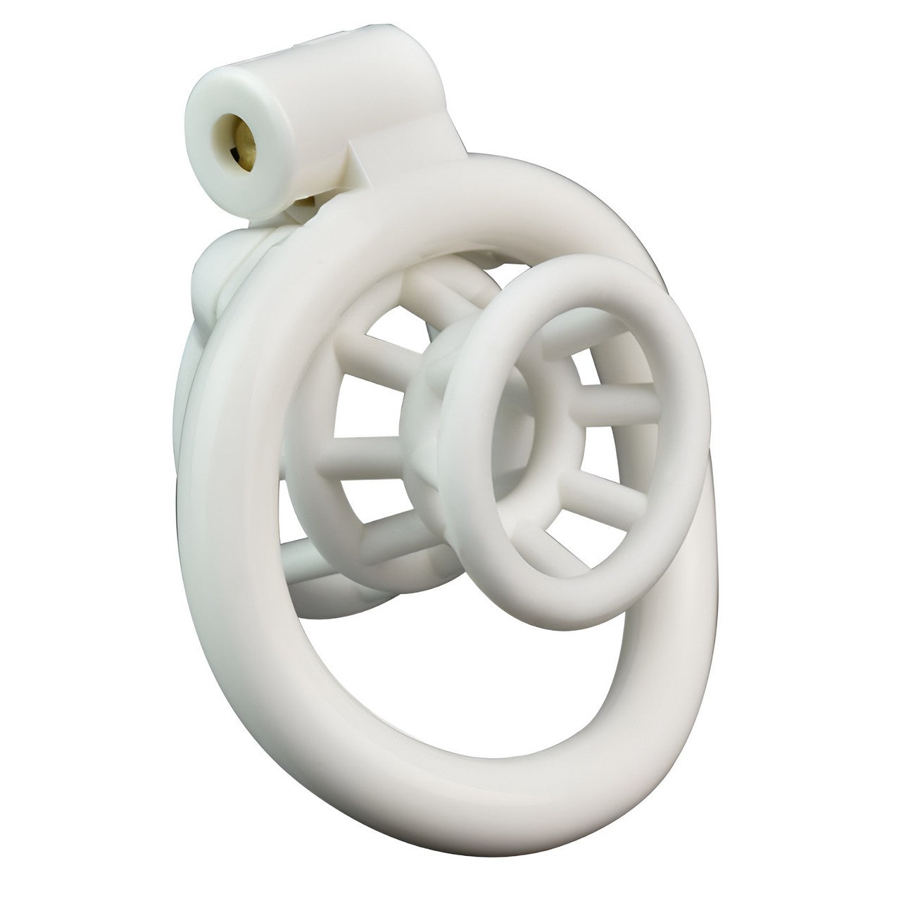 Xscockcage| 3D Printed Fish Trap White Inverted Chastity Cage