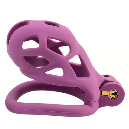 Xscockcage| Matte Texture Purple/Blue/Orange Cobra Chastity Cage 2.0