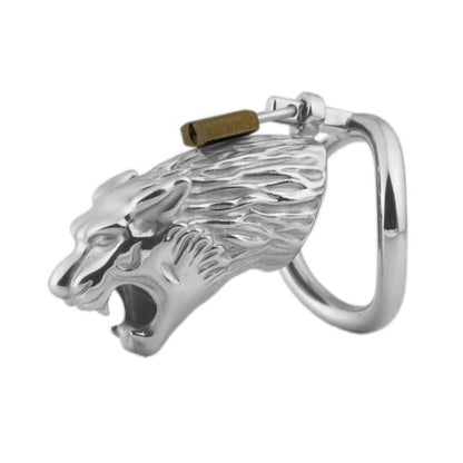 BEST Metal Tiger Head Chastity Cage