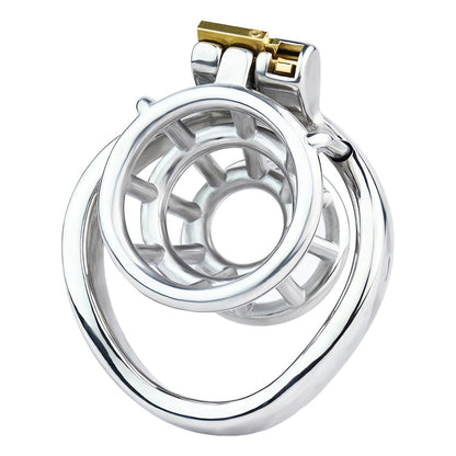 Xscockcage| Metal Fish Trap Inverted Cock Cage Negative Sissy Chastity Device (Curver Ring) Negative Chastity Cage