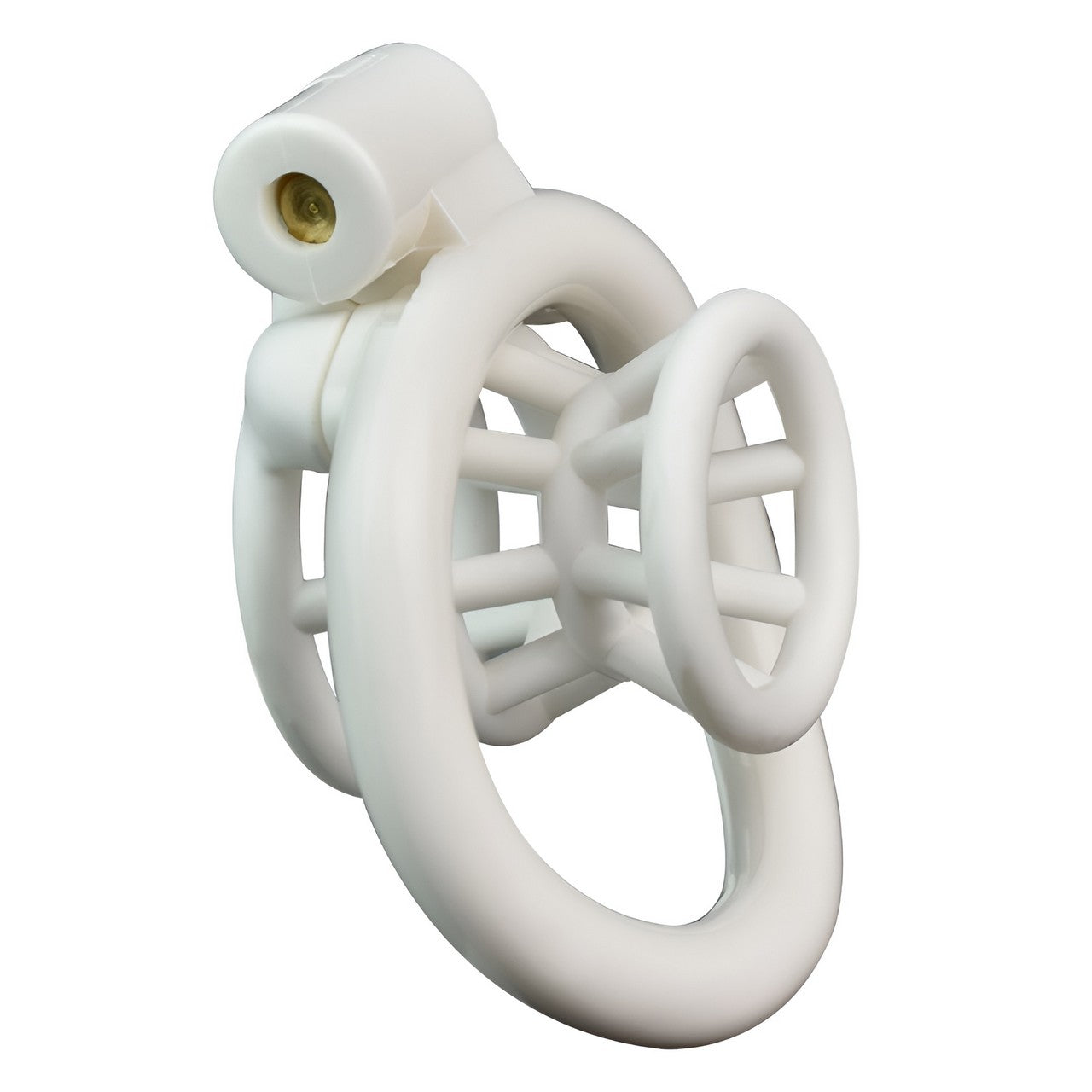 Xscockcage| 3D Printed Fish Trap White Inverted Chastity Cage