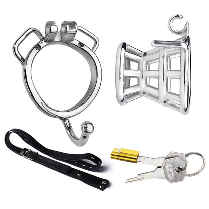 Xscockcage| Metal Fish Trap Inverted Cock Cage with Ball Hook(Cuver Ring)