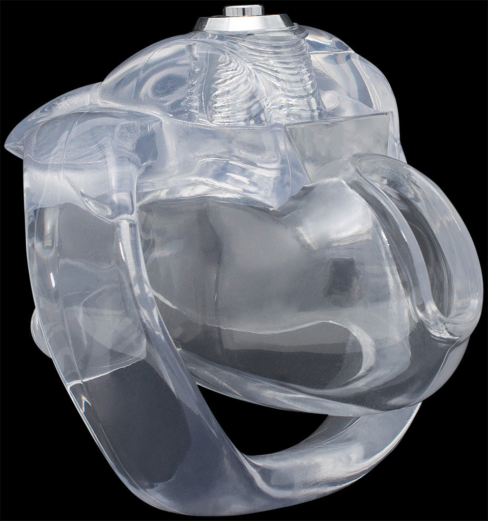 Hyaline HT-V5 Chastity Cage-Bottom Lock Nub