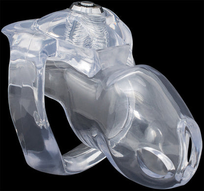 Hyaline HT-V5 Chastity Cage-Bottom Lock Small