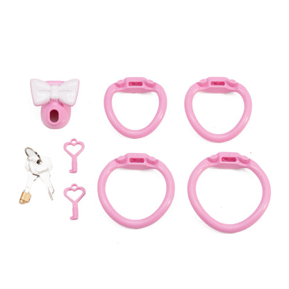 Xscockcage| Two-Tone Bow Chastity Cage