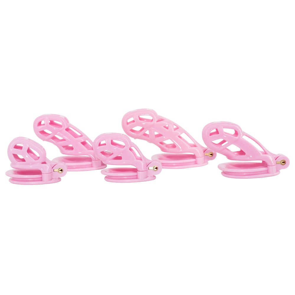 Pink Cobra Chastity Cage 5 Sizes