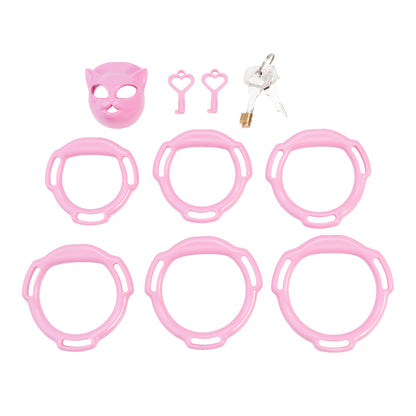 Xscockcage| Venice Cat Mask Micro Chastity Cage