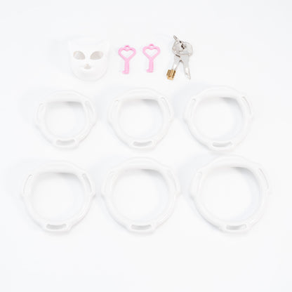 Xscockcage| Venice Cat Mask Micro Chastity Cage