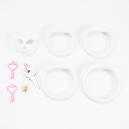 Xscockcage| Venice Cat Mask Micro Chastity Cage