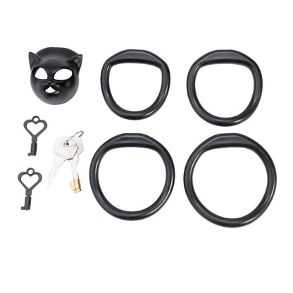 Xscockcage| Venice Cat Mask Micro Chastity Cage