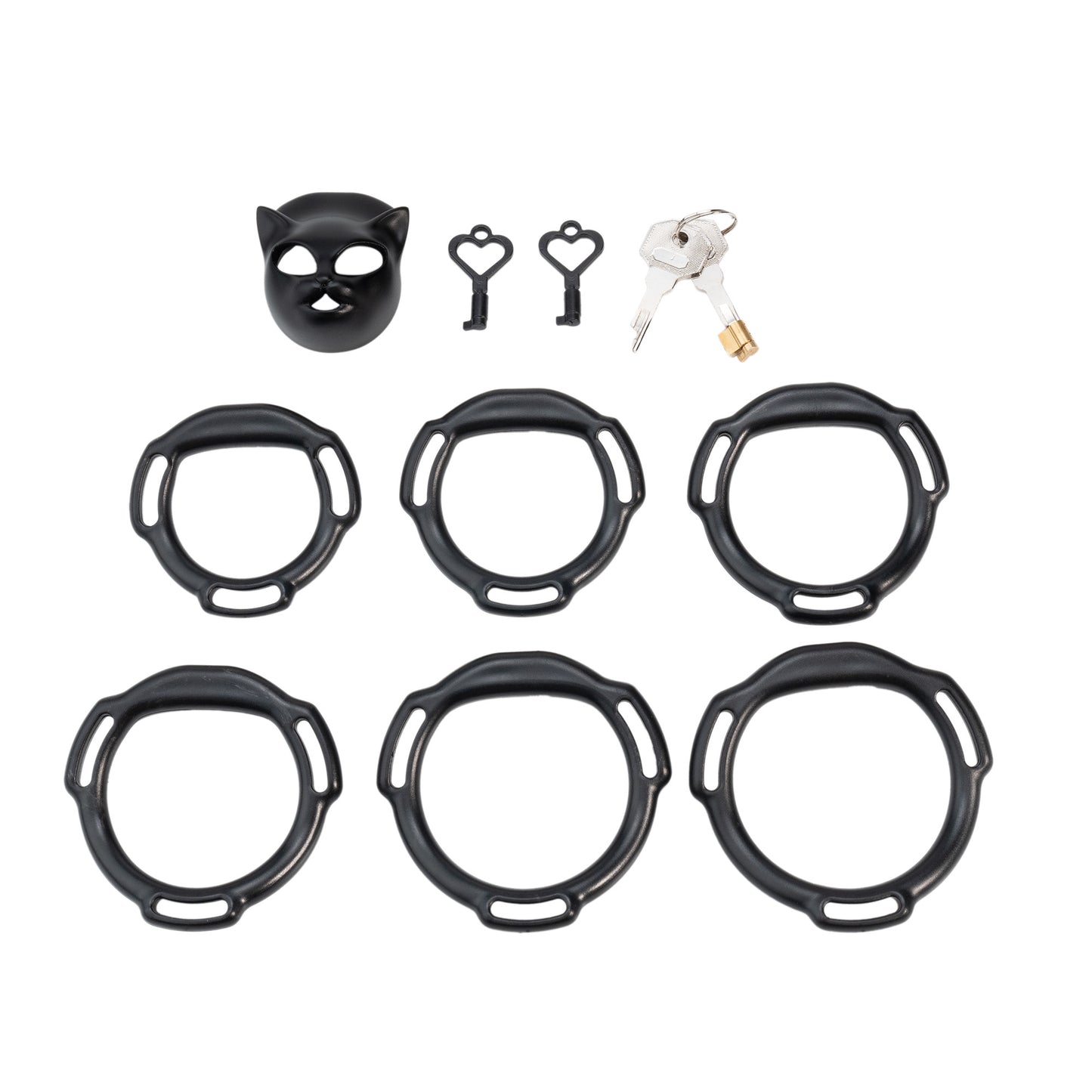 Xscockcage| Venice Cat Mask Micro Chastity Cage