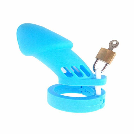 Xscockcage | Cage de chasteté en silicone bleu