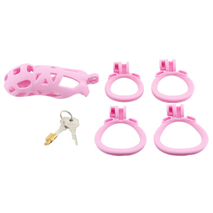 Xscockcage| Matte Texture Pink Cobra Chastity Cage 2.0