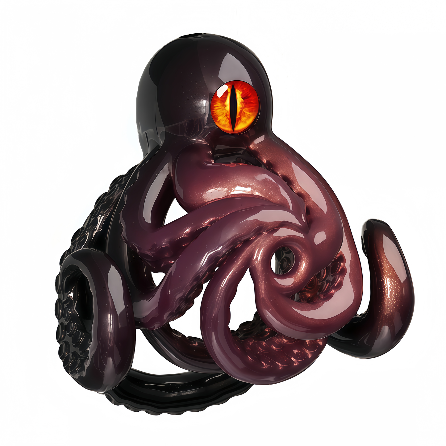 Xscockcage| Octopus-Themed Resin Male Chastity Cage with Adjustable Cock Ring Chastity Cage