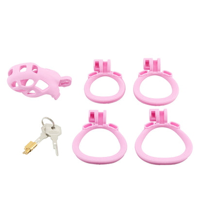 Xscockcage| Matte Texture Pink Cobra Chastity Cage 2.0