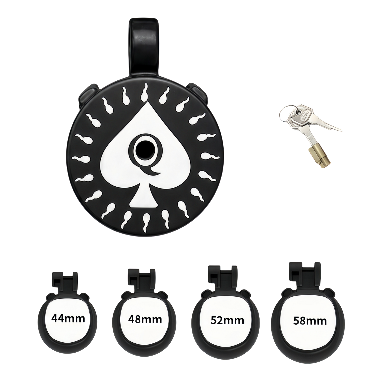 Xscockcage| Spade Code Chastity Ring Series Chastity Cage
