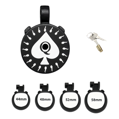 Xscockcage| Spade Code Chastity Ring Series Chastity Cage