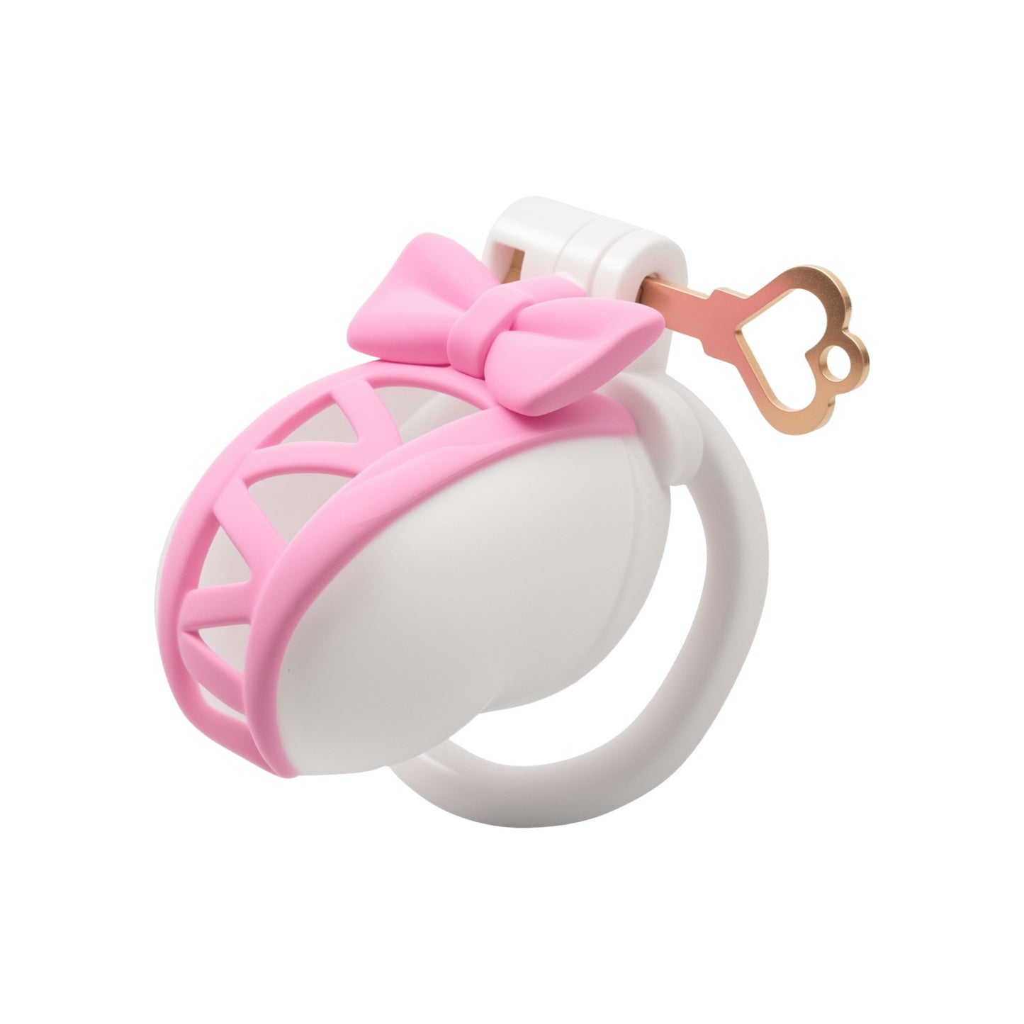 Xscockcage| Heart-Shaped Necklace Chastity Cage Universal Key