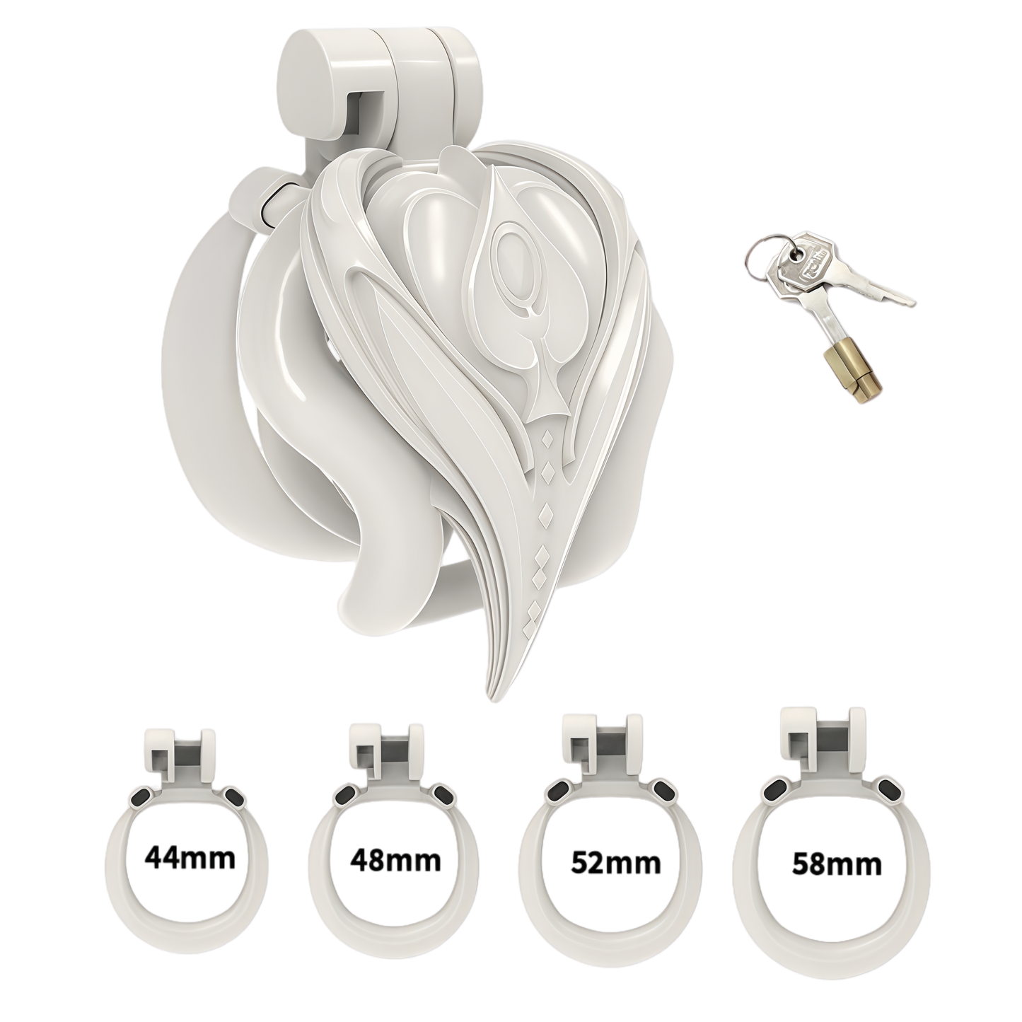 Xscockcage| Spade Queen "Blossom Flame" Resin Chastity Cage