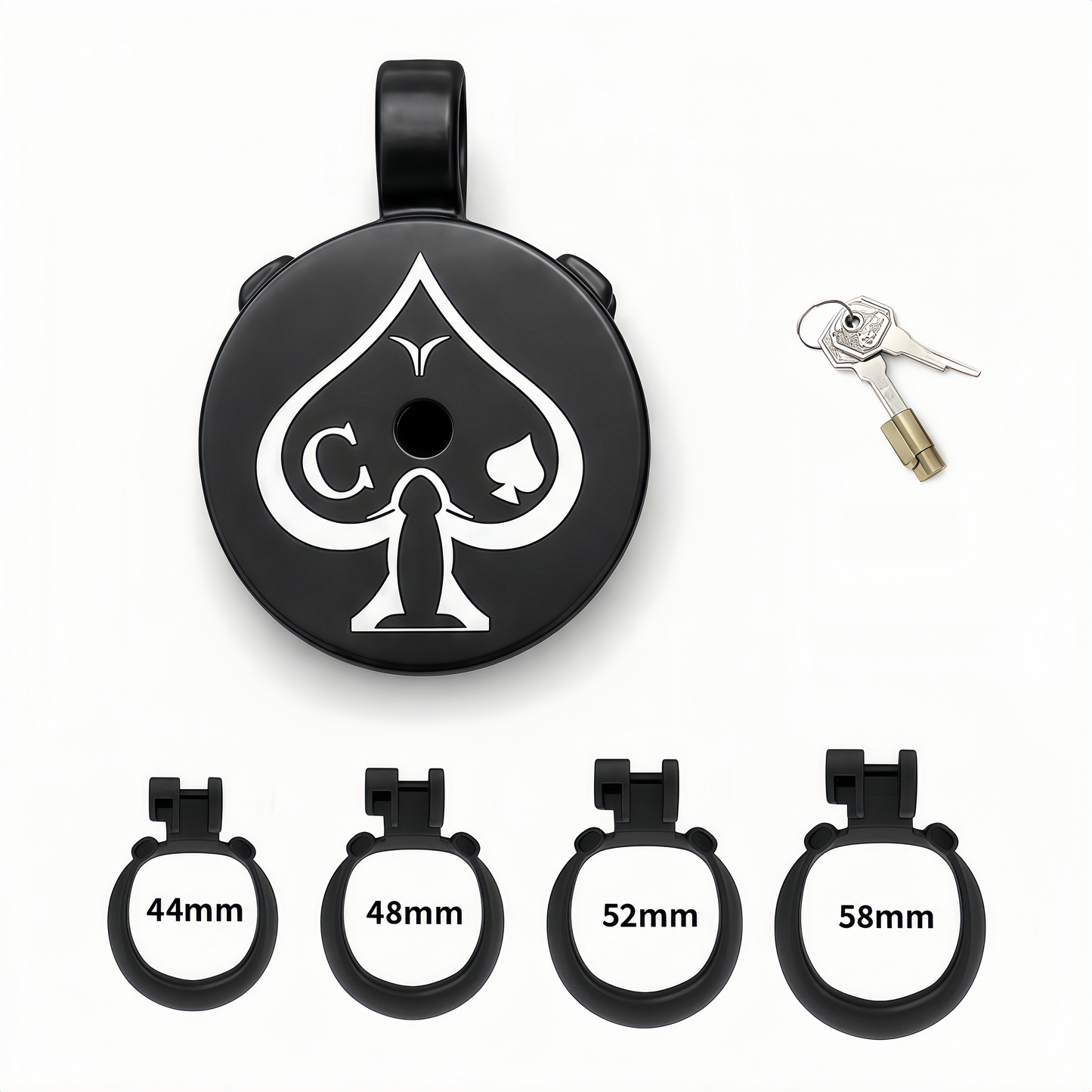 Xscockcage| Spade Code Chastity Ring Series Chastity Cage