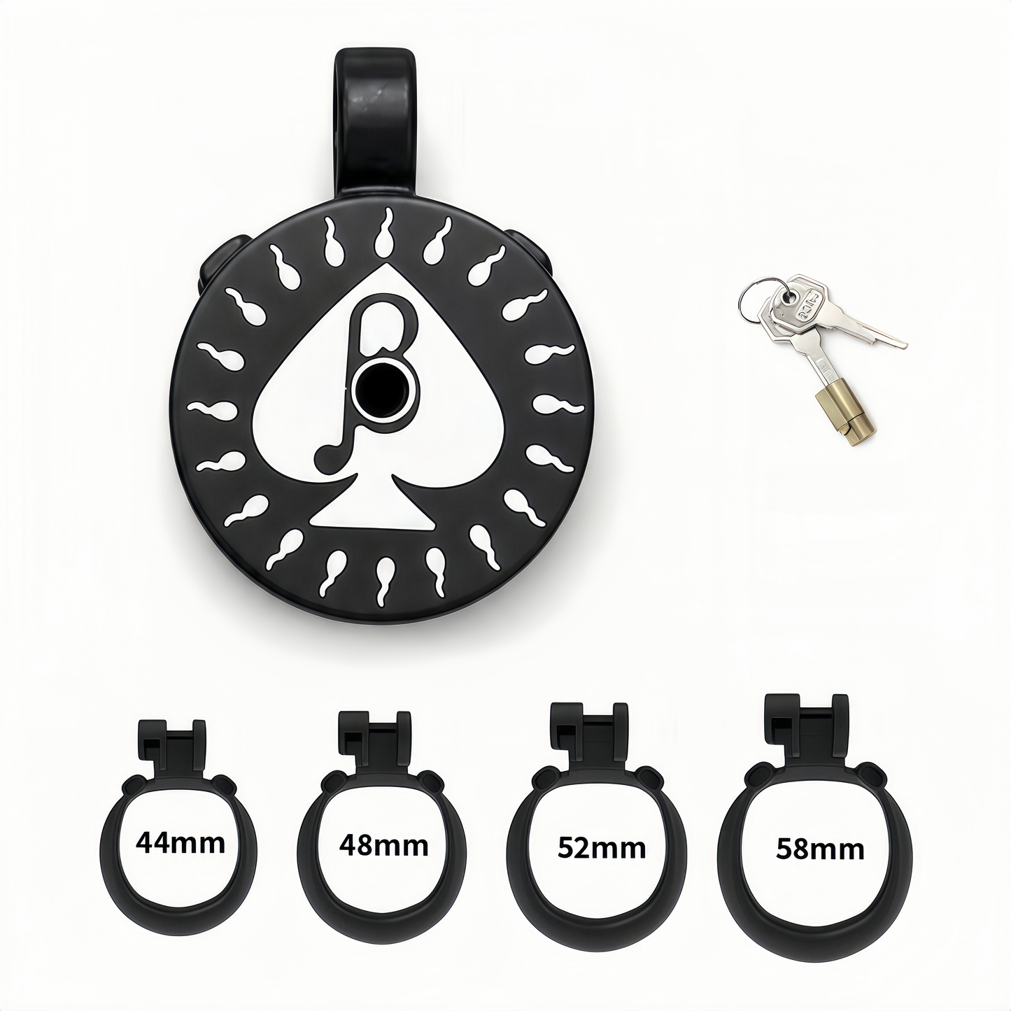 Xscockcage| Spade Code Chastity Ring Series Chastity Cage