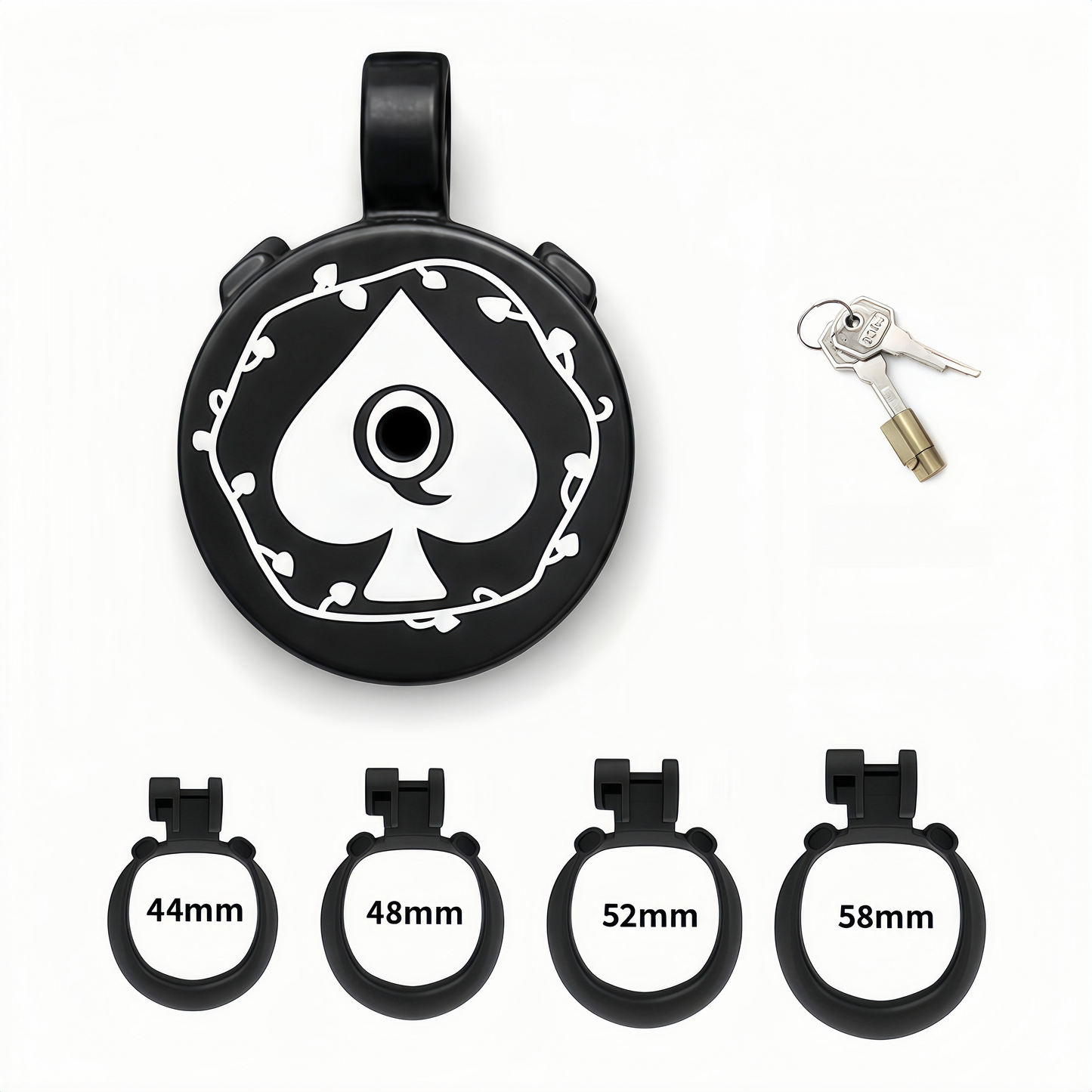 Xscockcage| Spade Code Chastity Ring Series Chastity Cage