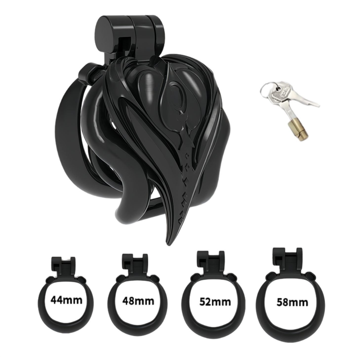 Xscockcage| Spade Queen "Blossom Flame" Resin Chastity Cage