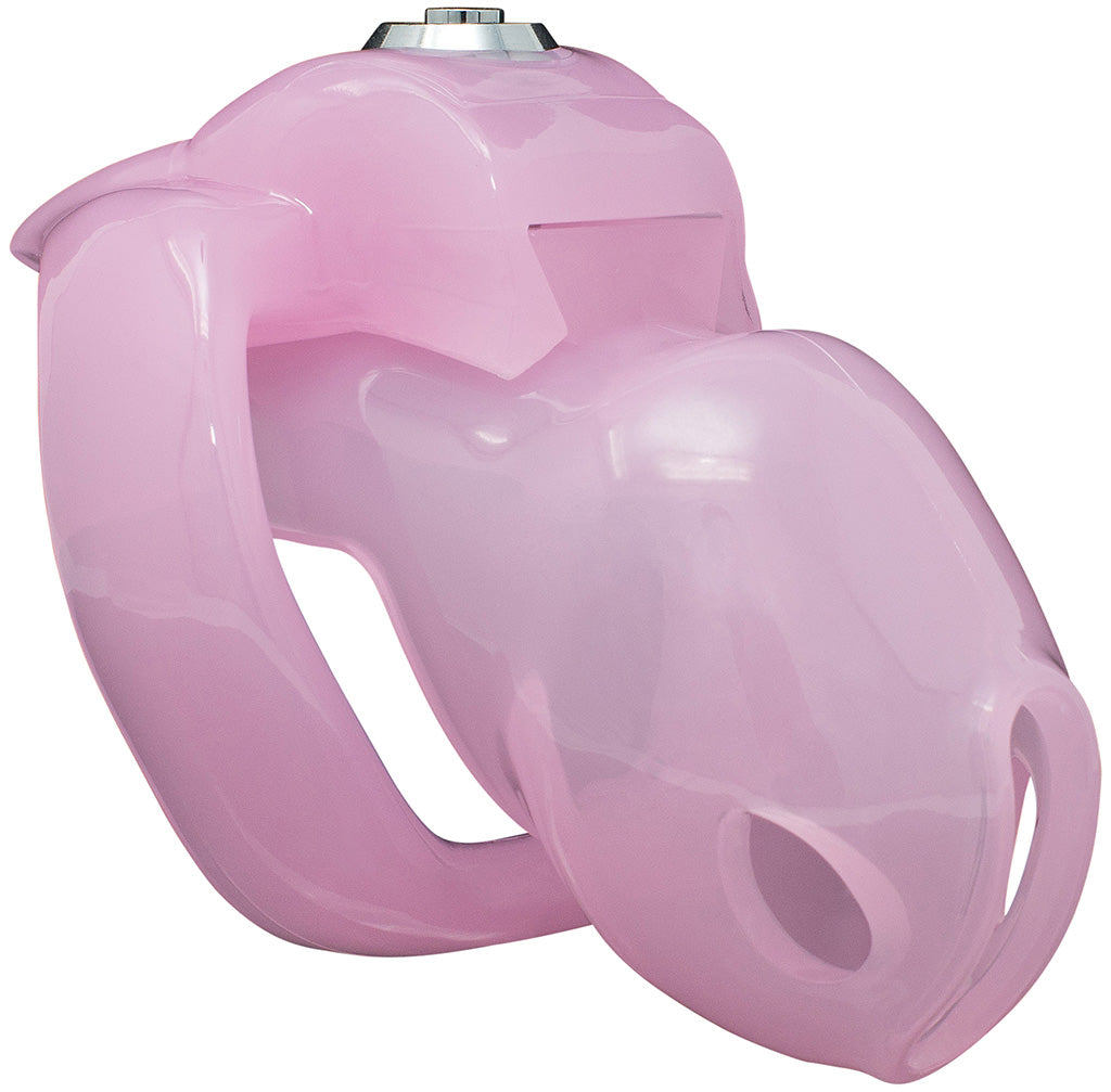 Pink HT-V5 Chastity Cage-Bottom Lock Nano