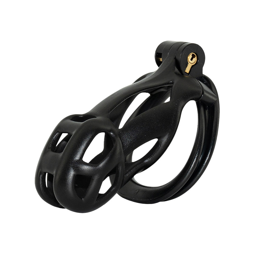 Black Cobra Chastity Cage Standard