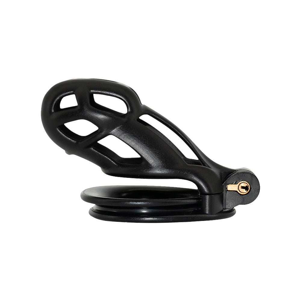 Black Cobra Chastity Cage Small