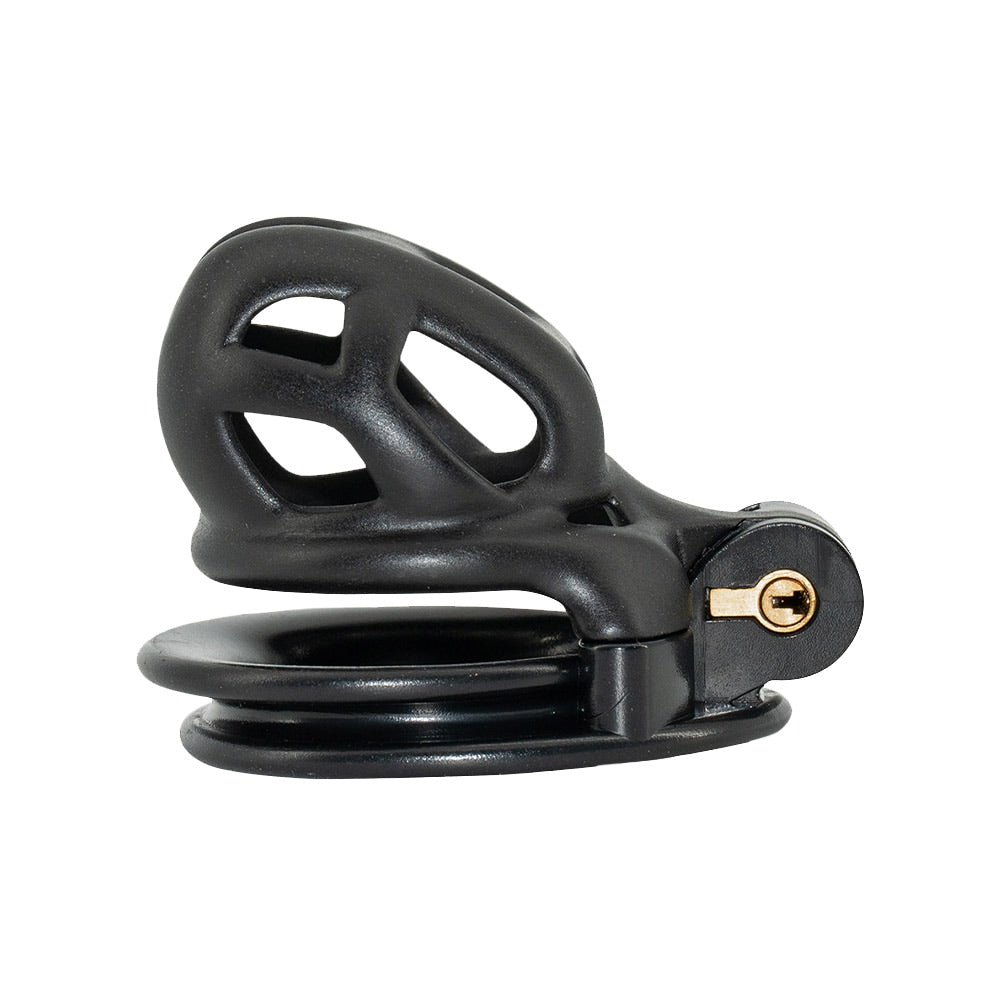 Black Cobra Chastity Cage Nub