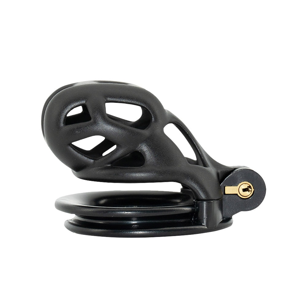 Black Cobra Chastity Cage Nano