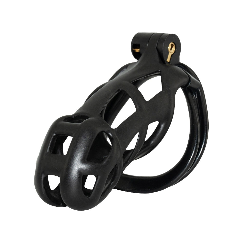 Black Cobra Chastity Cage Standard