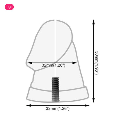 Metal Inverted Phantom Limb Chastity Cage