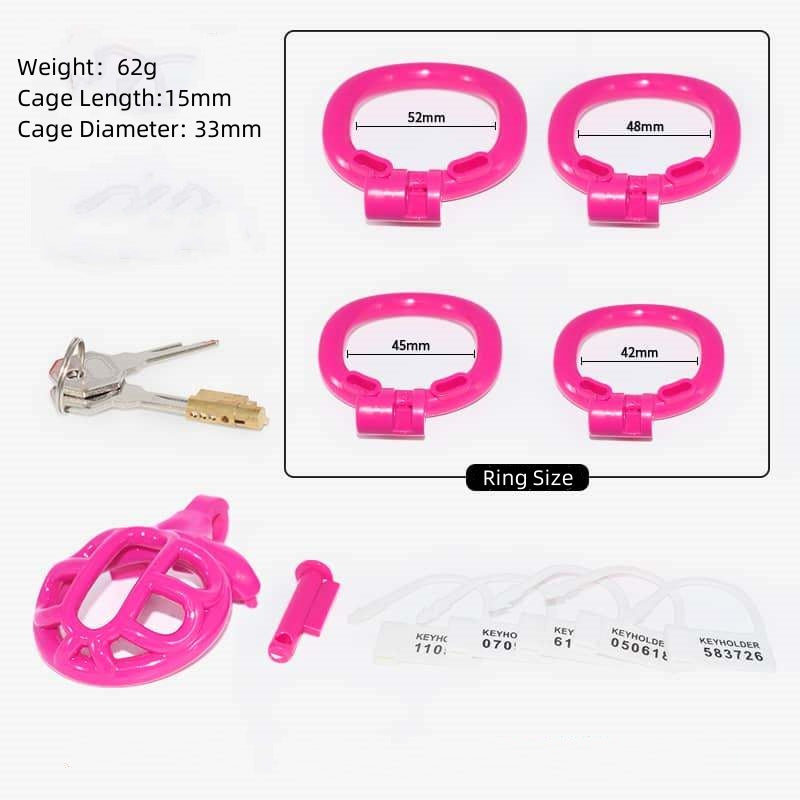 Xscockcage|  Sissy Chastity Cage Flat Chastity Cage  (S)