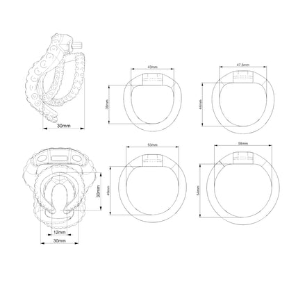 Xscockcage| The Evil Octopus Chastity Cage 2.0