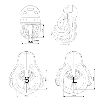 Xscockcage| The Luxury Octopus Chastity Cage