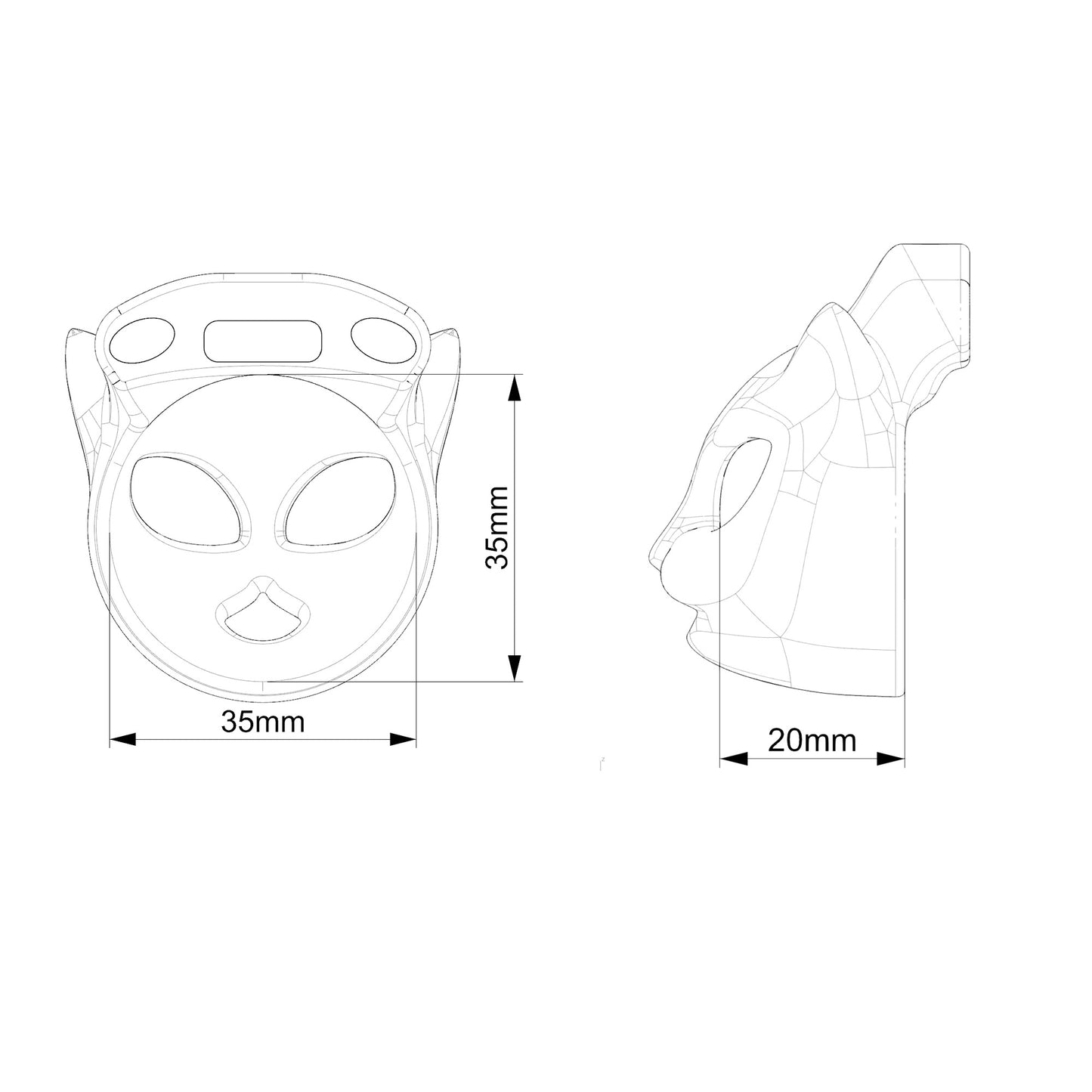 Xscockcage| Venice Cat Mask Micro Chastity Cage